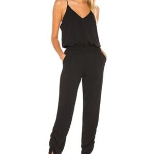 Amanda Uprichard Black Sleeveless Jumpsuit